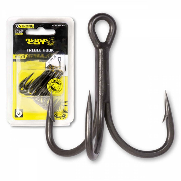 Ancora Black Cat Treble Hook DG Coating